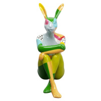 KARE Design Soška Gangster Rabbit - barevný, 80cm