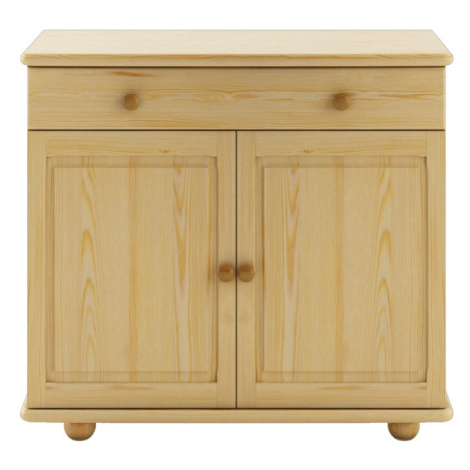 Dřevěná kuchyňská dolní skříňka NGADI, šíře 92 cm, masiv borovice, moření: … Drewmax
