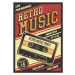 Ilustrace Retro Boombox Music Tape Recorder Radio, zulfikarilyas, 26.7 × 40 cm