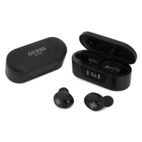 Sluchátka Bluetooth TWS Guess True Classic Logo BT 5.0 5H GUTWST31EK + dobíjecí pouzdro černá