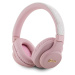 Guess PU Leather 4G Tone on Tone Script Logo BT5.3 Stereo Headphone růžové