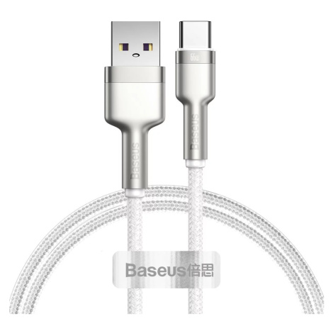 Kabel USB cable for USB-C Baseus Cafule, 66W, 1m (white)