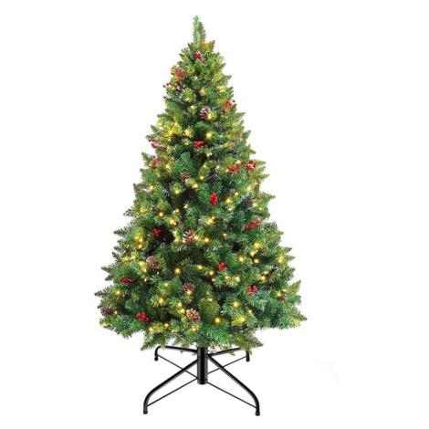 Umělý vánoční stromek s LED diodami, teplý bílý Timelesstools