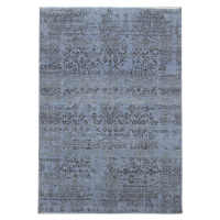 Diamond Carpets koberce Ručně vázaný kusový koberec Diamond DC-JK 1 Jeans blue/black - 275x365 c