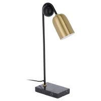 Stolní lampa v černo-zlaté barvě (výška 60 cm) Natsumi – Kave Home