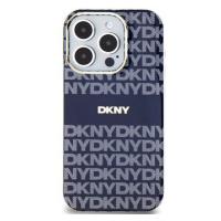 DKNY PC/TPU Repeat Pattern Tonal Stripe Magsafe Zadní Kryt pro iPhone 15 Pro Blue