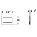 Geberit 115.893.JT.1 - Ovládací tlačítko splachování, bílá mat/chrom