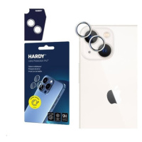 3mk ochrana kamery HARDY Lens Protection Pro pro iPhone 15/15 Plus, stříbrná