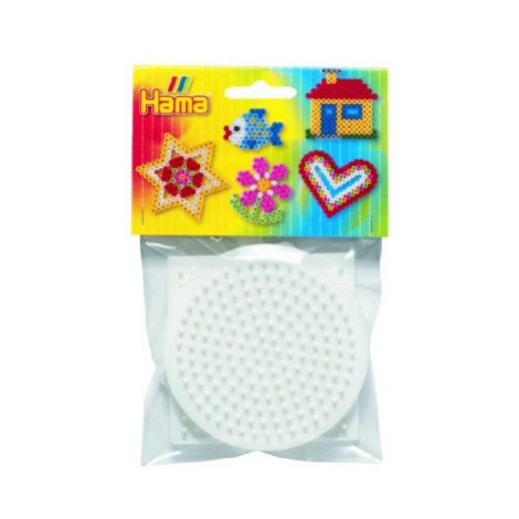 Podložka na zažehlovací korálky Hama MIDI- kolečko,čtverec,šestiúhelník plast 3ks v sáčku 9x9cm