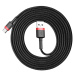 Datový kabel Baseus Cafule Cable USB pro Type-C 2A 2M, černá/červená