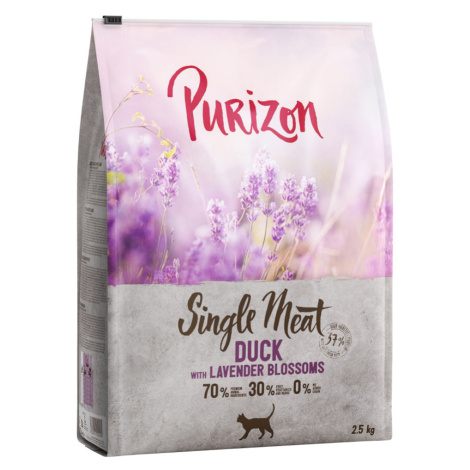 Purizon Adult/Kitten granule, 2,5 kg za skvělou cenu! - Single Meat kachna s květy levandule