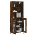 vidaXL Skříň highboard kouřový dub 69,5 x 34 x 180 cm kompozitní dřevo