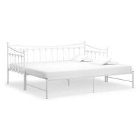 Shumee Rám vysouvací postele/pohovky bílý kovový 90×200 cm, 324759