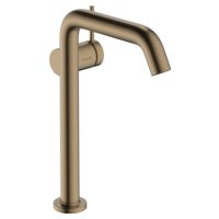 Vysoká umyvadlová baterie Hansgrohe Tecturis S s clic-clacem kartáčovaný bronz 73370140