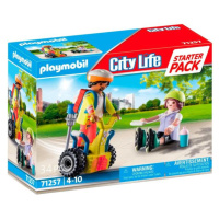 PLAYMOBIL City Life 71257 Starter Pack Záchranář na Segwayi