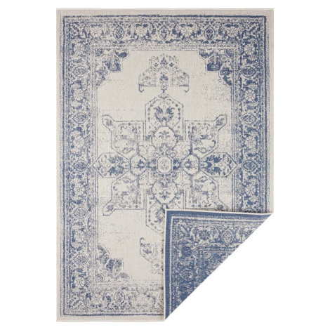 Modro-krémový venkovní koberec NORTHRUGS Borbon, 200 x 290 cm