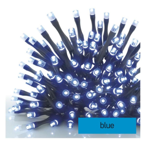Standard LED spojovací vánoční řetěz, 10 m, venkovní i vnitřní, modrá EMOS