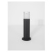 NOVA LUCE venkovní sloupkové svítidlo NOTEN černý hliník čirý a bílý akryl LED 8W 3000K 220-240V