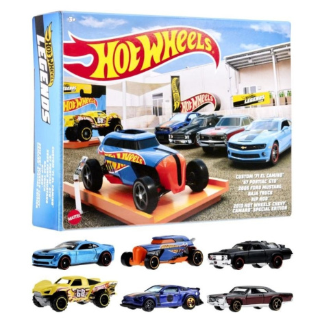 Hot wheels® legends tématický angličák kolekce 6ks Mattel