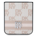 DKNY PU Leather Checkered Pattern and Stripe kryt Samsung Galaxy Z Flip 6 růžový