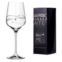 Diamante sklenice na červené víno Spiral 450 ml 1KS