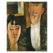 Obrazová reprodukce Bride and Groom - Peinture de Amedeo Modigliani, Modigliani, Amedeo, 33 × 40