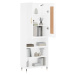 vidaXL Skříň highboard lesklá bílá 69,5 x 34 x 180 cm kompozitní dřevo