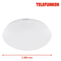 BRILONER TELEFUNKEN LED stropní svítidlo s čidlem, pr. 28 cm, 15 W, bílé IP44 TF 602006TF