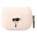 Pouzdro Karl Lagerfeld AirPods Pro cover pink Silicone Karl Head 3D (KLAPRUNIKP)