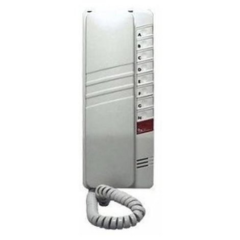 4FP 110 83.201/2 - domácí telefon s tlačítkem na 2. zámek, 2-BUS, bílý Tesla