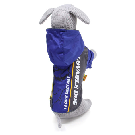 Vsepropejska Alba sportovní pláštěnka pro psa Barva: Modrá, Délka zad (cm): 25, Obvod hrudníku: 