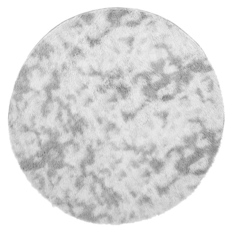 vidaXL Koberec Shaggy s vysokým vlasem NAVARRA stříbrošedý 160x160 cm