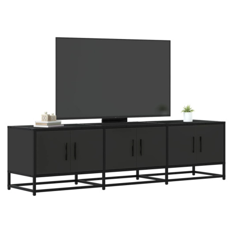 vidaXL TV skříňka černá 150 x 35 x 41 cm kompozitní dřevo a kov