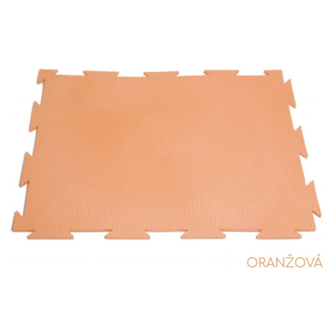ELIS DESIGN Pěnová puzzle podložka barevná - nízká barva: oranžová Elisdesign