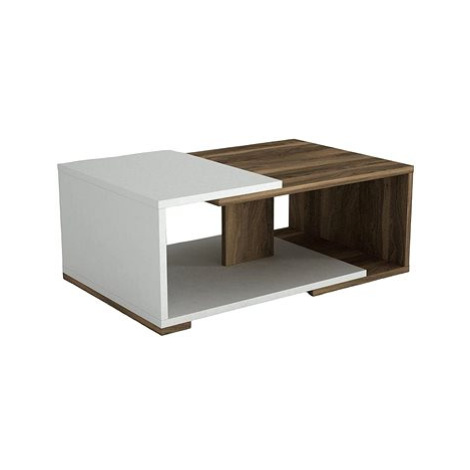 VerdeDesign Moderno konferenční stolek, bílá/ořech
