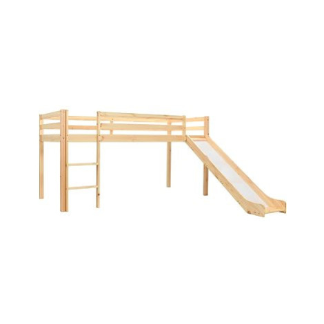SHUMEE rám dětské patrové postele skluzavka a žebřík 97 × 208 cm, borovice, 282714
