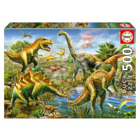 Puzzle Jurrasic Playground Educa 500 dílků a Fix lepidlo