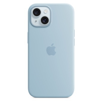 Apple iPhone 15 Silikonový kryt s MagSafe světle modrý MWND3ZM/A Světle modrá