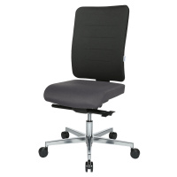 eurokraft pro Kancelářská otočná židle V4, čalouněné opěradlo, černá / antracitová