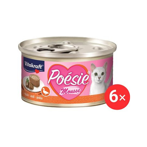 Vitakraft Cat mokré krmivo Poésie Mousse kachna 6 × 85 g