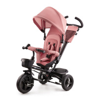 Tříkolka Kinderkraft Aveo Malachite Rose Pink s vodicí tyčí