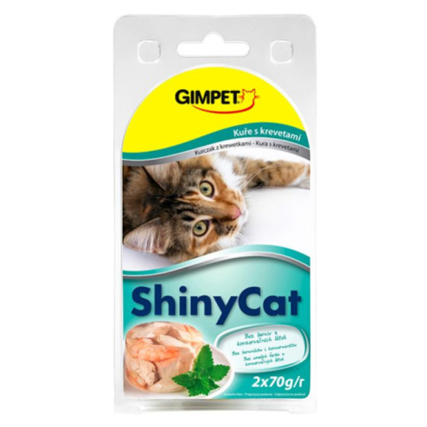 ShinyCat Krevety/kuřecí konzerva 2x70 g