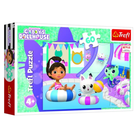 Trefl Puzzle 60 - Gabby u bazénu / Universal Gabby's Dollhouse