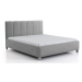 Čalouněná postel Valentina 160x200, šedá, včetně roštu