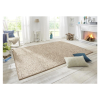 BT Carpet - Hanse Home koberce Ložnicová sada Wolly 102842 Beige Brown - 2 díly: 67x140, 67x250 