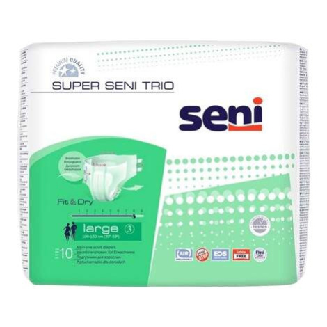 SENI SUPER TRIO LARGE KALHOTKY ABSORPČNÍ PRODYŠNÉ VYSOKÁ SAVOST, BOKY 10