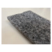 Vebe  AKCE: 100x100 cm Metrážový koberec Santana 14 šedá s podkladem resine, zátěžový - Bez obši