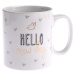 Porcelánový hrnek Dakls Hello New Day, 650 ml