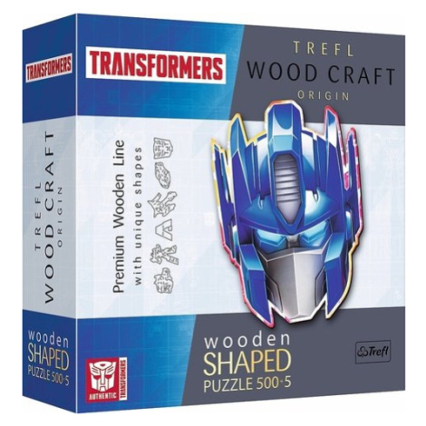 Puzzle Wood Craft Origin Transformers: Optimus Prime 505 dílků Trefl