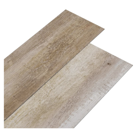 vidaXL Podlahová krytina PVC 5,02 m² 2 mm samolepicí bělené dřevo